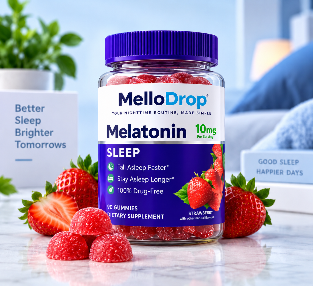 Strawberry 10mg Melatonin Gummies